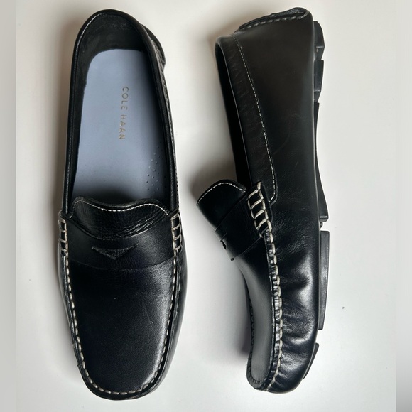 Cole Haan Black Leather Slip-On Loafers Women’s Flat Size 8.5B - Picture 9 of 15